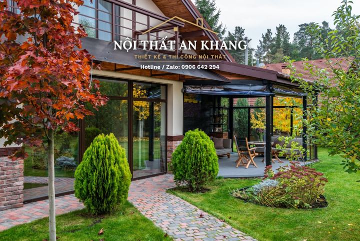 Biệt thự sân vườn có hồ bơi trong nhà (nguyên căn) – góc 3