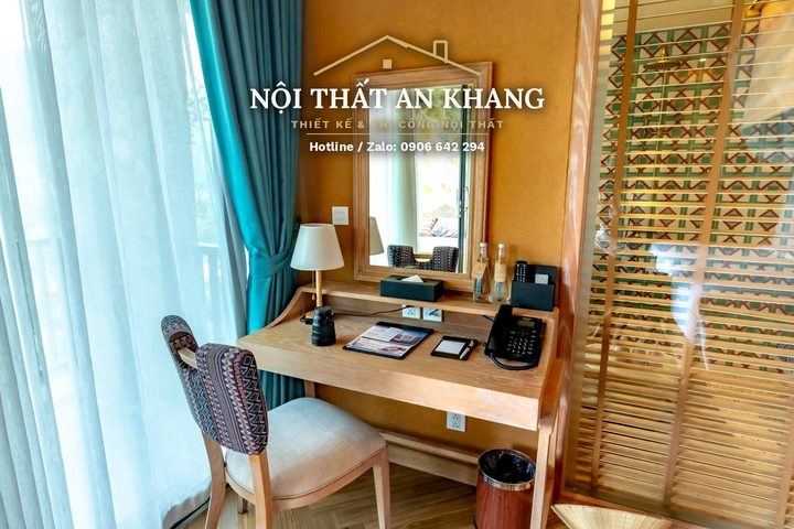 Phòng nghỉ Indochine giữa ruộng bậc thang – gạch bông, bồn tắm đá – góc 10