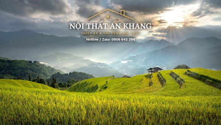 Phòng nghỉ Indochine giữa ruộng bậc thang – gạch bông, bồn tắm đá – góc 9