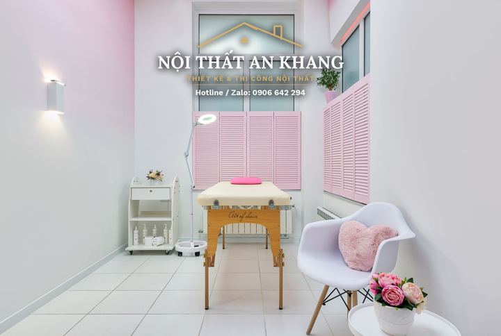 Spa tông hồng – phòng chăm sóc da – góc 10