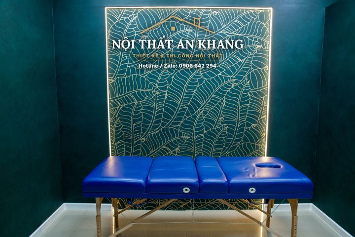 Spa trị liệu – phòng massage vách đèn LED – góc 2